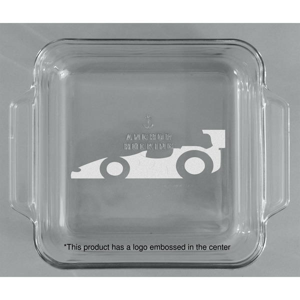 Racing Car Glass Cake Dish - APPROVAL (8x8)