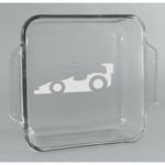 Racing Car Glass Cake Dish - 8in x 8in