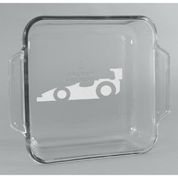 Racing Car Glass Cake Dish - 8in x 8in