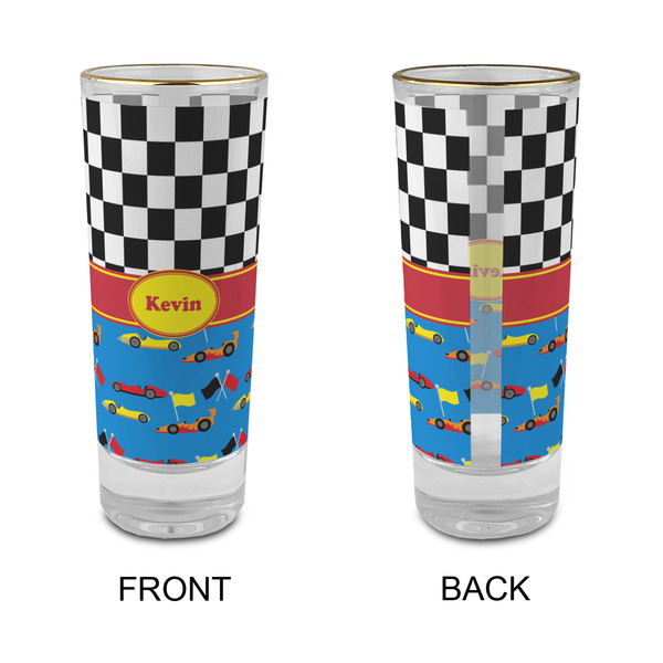 Racing Car Glass Shot Glass - 2 oz - Single - APPROVAL