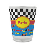 Racing Car Glass Shot Glass - 1.5 oz - Set of 4 (Personalized)