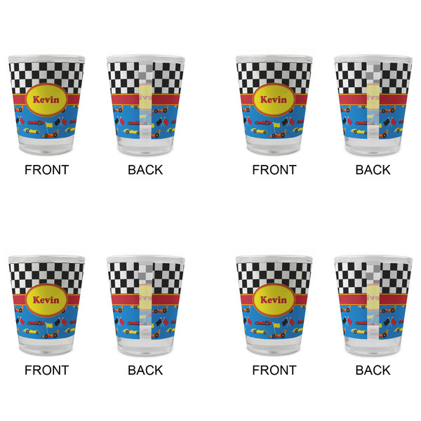 Racing Car Glass Shot Glass - Standard - Set of 4 - APPROVAL
