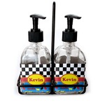 Racing Car Glass Soap & Lotion Bottles (Personalized)