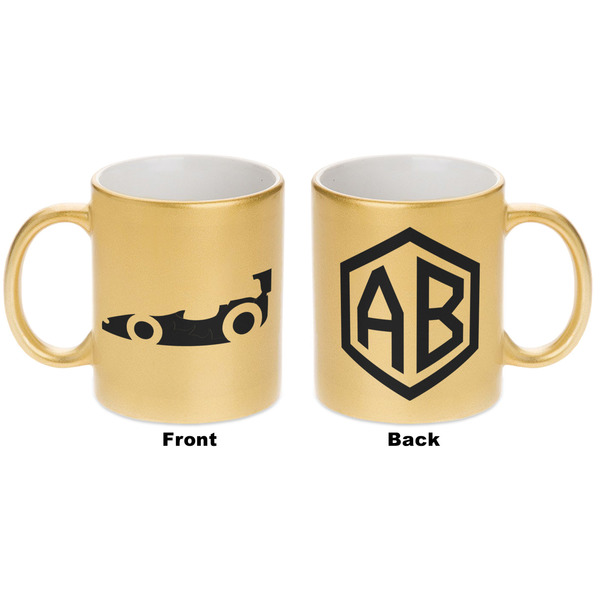 Racing Car Gold Mug - Apvl