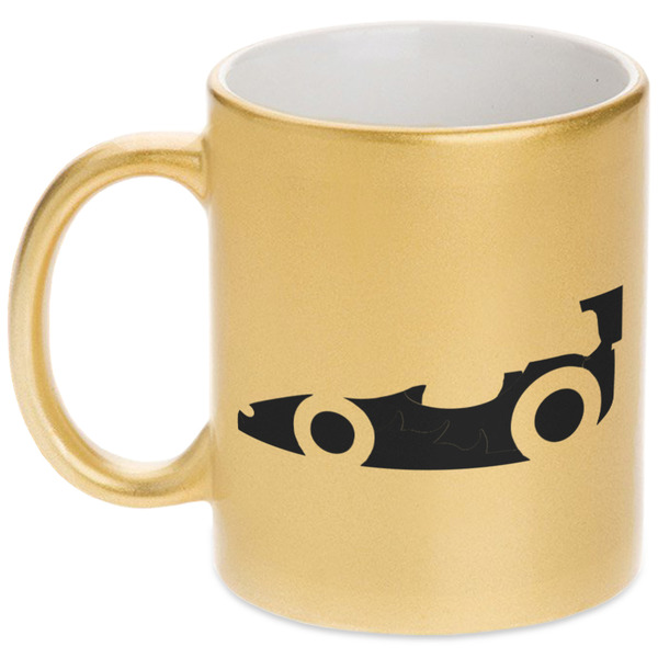 Custom Racing Car Metallic Mug (Personalized)