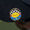Racing Car Golf Ball Marker Hat Clip - Gold - On Hat