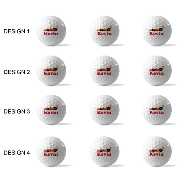 Racing Car Golf Balls - Generic - Set of 12 - APPROVAL