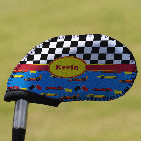 Custom Racing Car Golf Club Iron Cover (Personalized)
