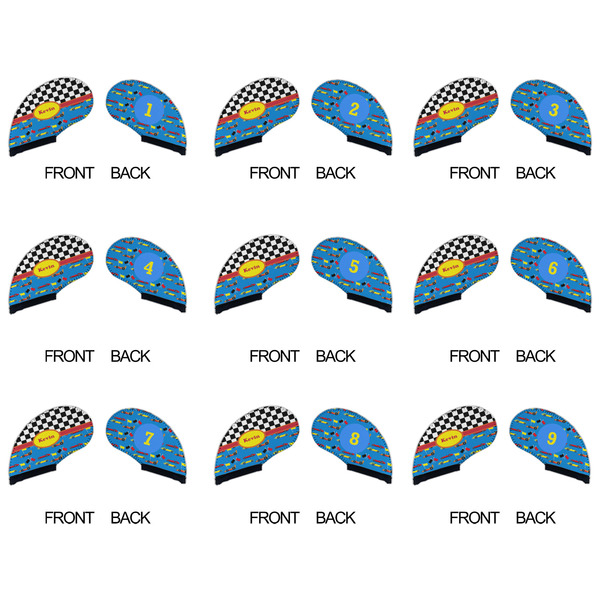 Racing Car Golf Club Covers - APPROVAL (set of 9)