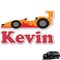 Racing Car Graphic Car Decal (Personalized)