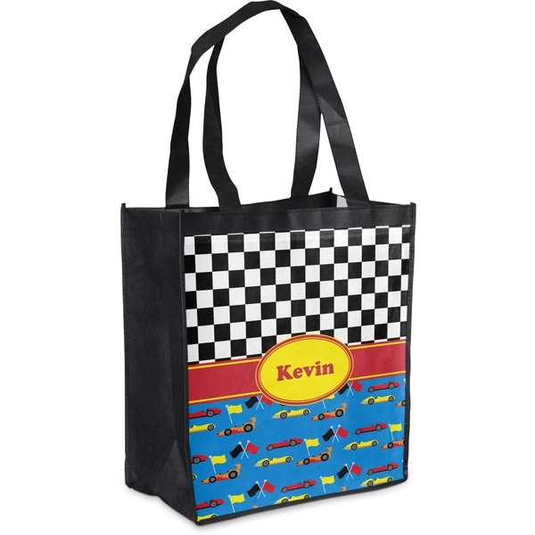 Custom Racing Car Grocery Bag (Personalized)