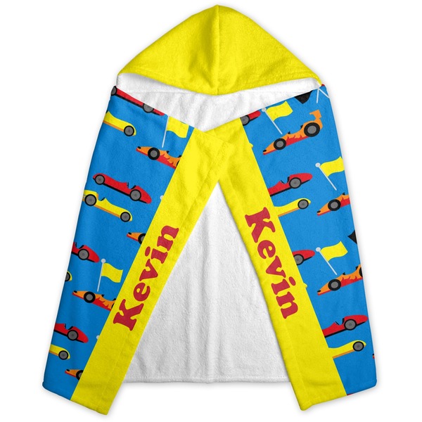 Racing Car Hooded Towel - Folded