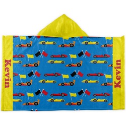 Racing Car Kids Hooded Towel (Personalized)
