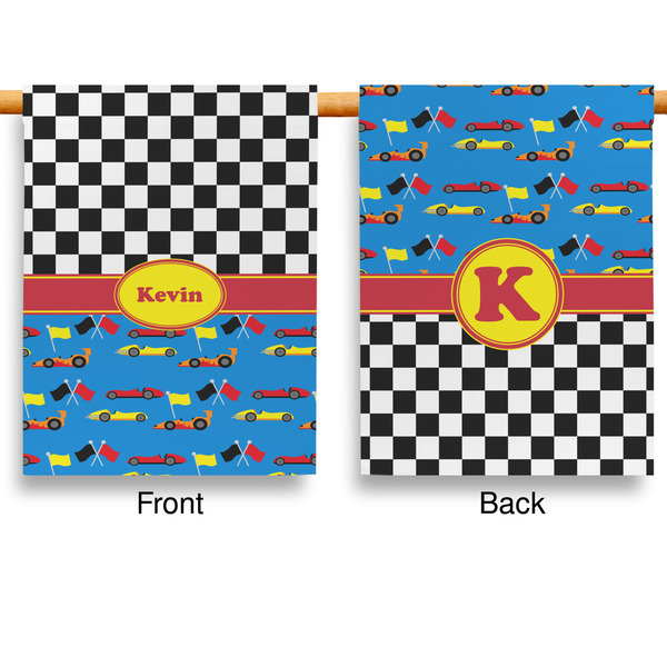 Racing Car House Flags - Double Sided - APPROVAL