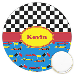 Racing Car Printed Cookie Topper - 3.25" (Personalized)