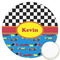 Racing Car Printed Cookie Topper - 3.25" (Personalized)