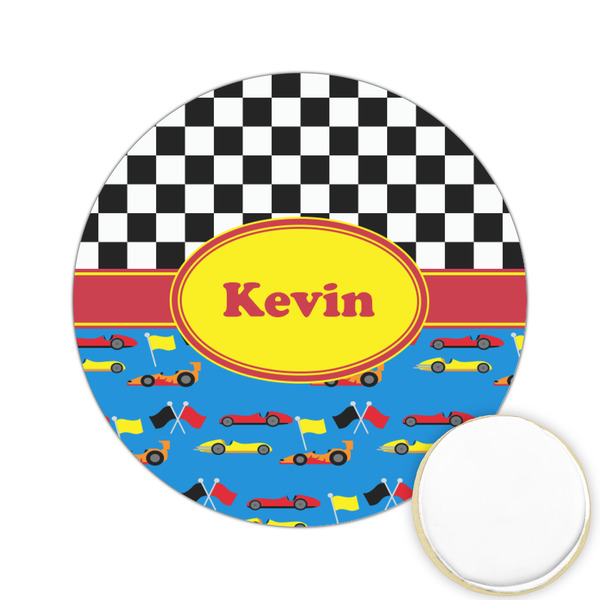 Custom Racing Car Printed Cookie Topper - 2.15" (Personalized)
