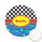 Racing Car Printed Cookie Topper - 2.15" (Personalized)