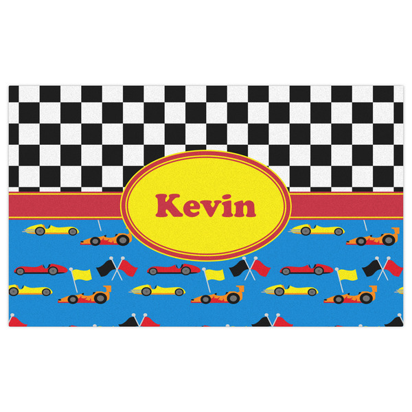 Racing Car Indoor / Outdoor Rug - 3'x5' - Front Flat