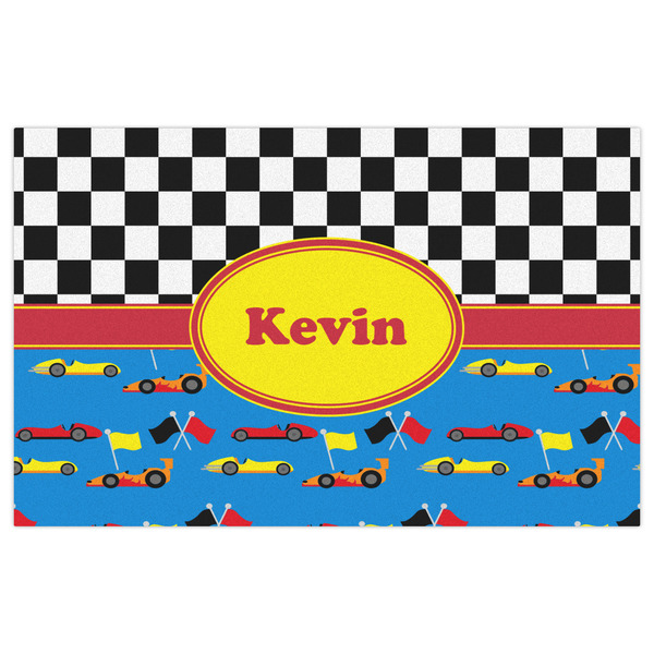 Racing Car Indoor / Outdoor Rug - 5'x8' - Front Flat