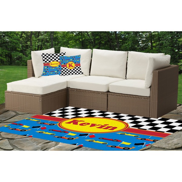Racing Car Outdoor Mat & Cushions