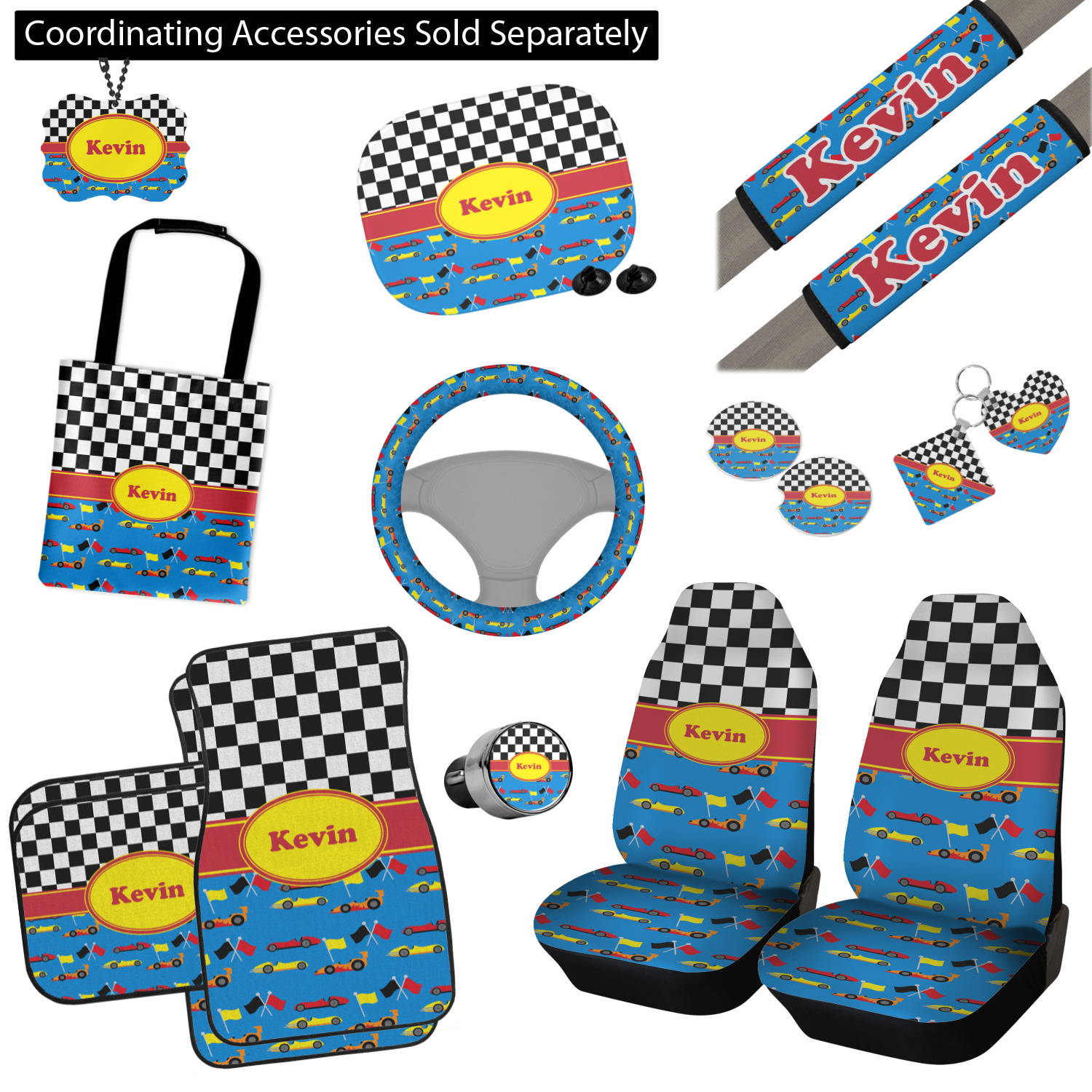 Racing Car Bling Keychain (Personalized) YouCustomizeIt