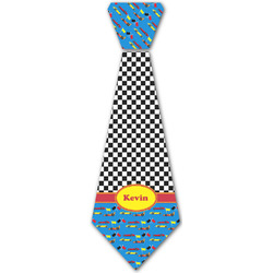Racing Car Iron On Tie - 4 Sizes w/ Name or Text