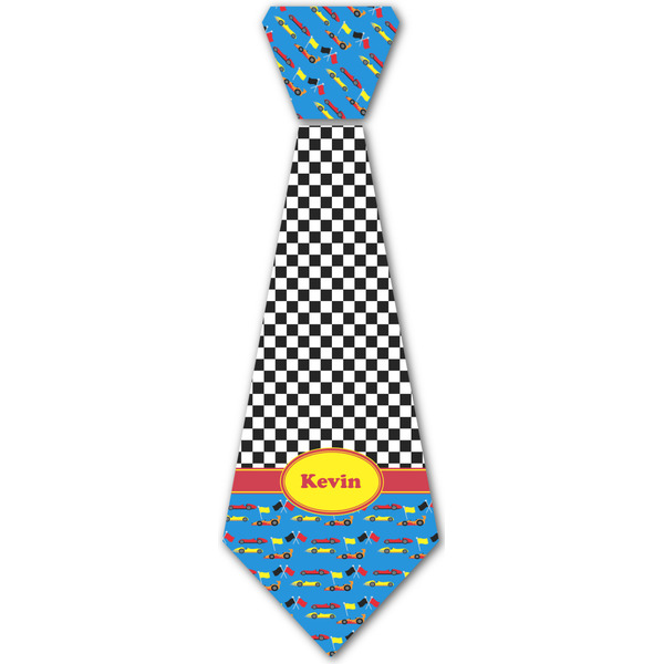 Custom Racing Car Iron On Tie - 4 Sizes w/ Name or Text