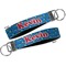 Racing Car Key-chain - Metal and Nylon - Front and Back