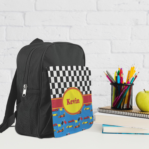 Racing Car Kid's Backpack - Lifestyle