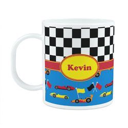 Racing Car Plastic Kids Mug (Personalized)