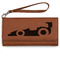 Racing Car Ladies Wallet - Leather - Rawhide - Front View