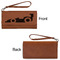 Racing Car Ladies Wallets - Faux Leather - Rawhide - Front & Back View