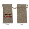 Racing Car Large Burlap Gift Bags - Front Approval