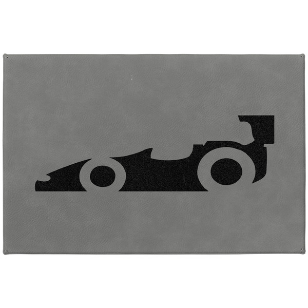 Racing Car Large Engraved Gift Box with Leather Lid - Approval