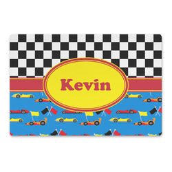 Racing Car Large Rectangle Car Magnet (Personalized)