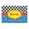 Racing Car Large Rectangle Car Magnet (Personalized)