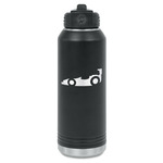 Racing Car Water Bottle - Laser Engraved - Front