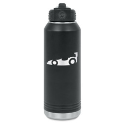 Racing Car Water Bottle - Laser Engraved - Front