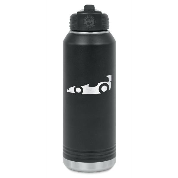 Custom Racing Car Water Bottles - Laser Engraved - Front & Back