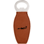 Racing Car Leatherette Bottle Opener - Double Sided