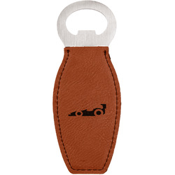 Racing Car Leatherette Bottle Opener (Personalized)