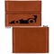 Racing Car Leather Business Card Holder Front Back Single Sided - Apvl
