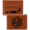 Racing Car Leather Business Card Holder - Front Back