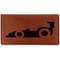 Racing Car Leatherette Checkbook Holder