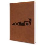Racing Car Leather Sketchbook - Large - Double Sided (Personalized)