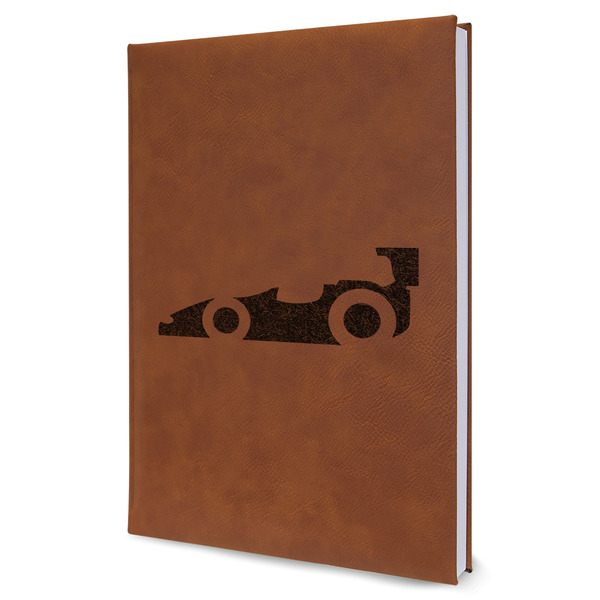 Custom Racing Car Leather Sketchbook - Large - Double Sided (Personalized)