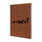 Racing Car Leather Sketchbook - Small - Double Sided - Angled View