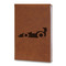 Racing Car Leatherette Journal - Large - Double Sided (Personalized)