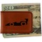 Racing Car Leatherette Magnetic Money Clip - Front